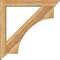 Ekena Millwork Westlake Traditional Rough Sawn Bracket w/ Offset Brace, Western Red Cedar, 6"W x 40"D x 40"H BKT0604X40X40WTL01RWR - alternate 2